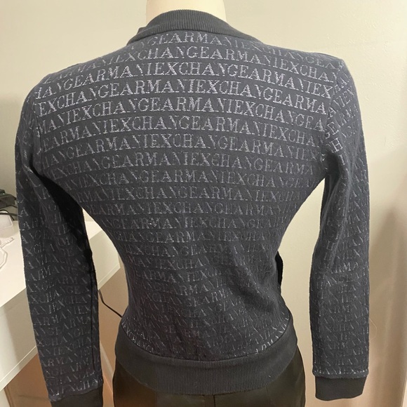 Armani Side Zipper All Over Logo Shirt/Jacket - Picture 3 of 13